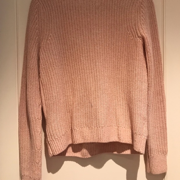 Women's Pink V-Neck Sweater - Picture 5 of 5